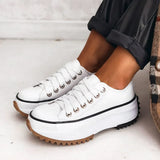 Dorothy – Modische Damen Plateau-Sneaker in Weiß