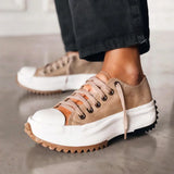 Dorothy – Modische Damen Plateau-Sneaker in Braun