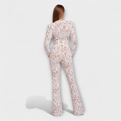 Theresia - Spitzen-Jumpsuit mit Korsett