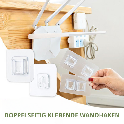 StickEase™ | Double-sided adhesive wall hooks (5/10/20 sets)