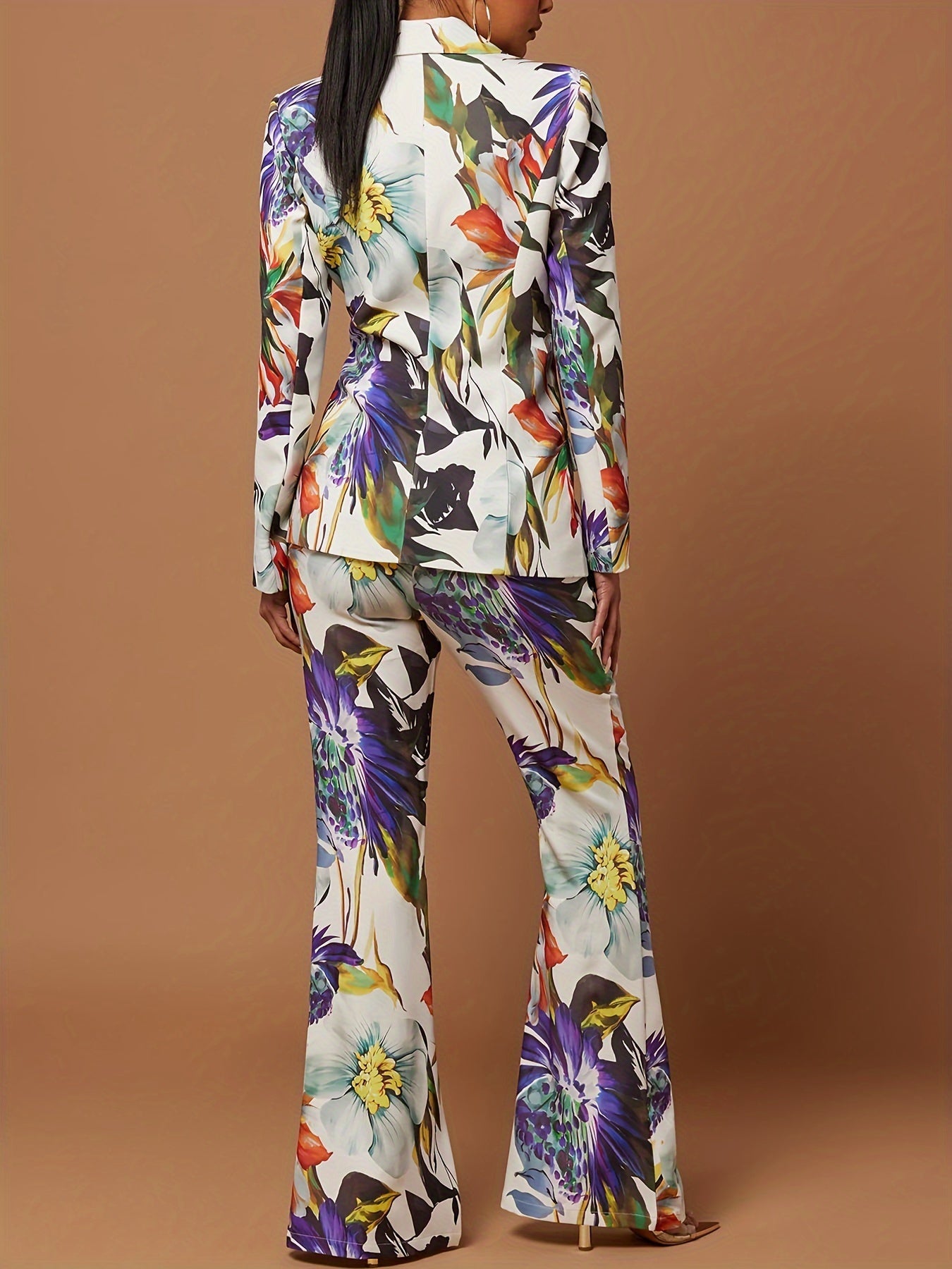 Eleganter Hosenanzug | Florales Muster | Feminin & Stylisch