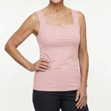 Millicent | Weiches Damen-Oben mit integriertem Support in Altrosa