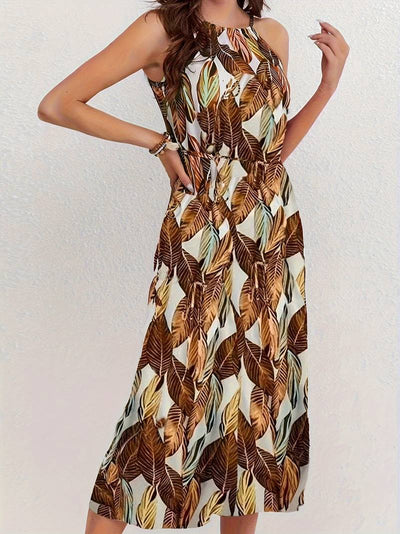 Nova - Ärmelloses Midi Kleid mit Schlitz