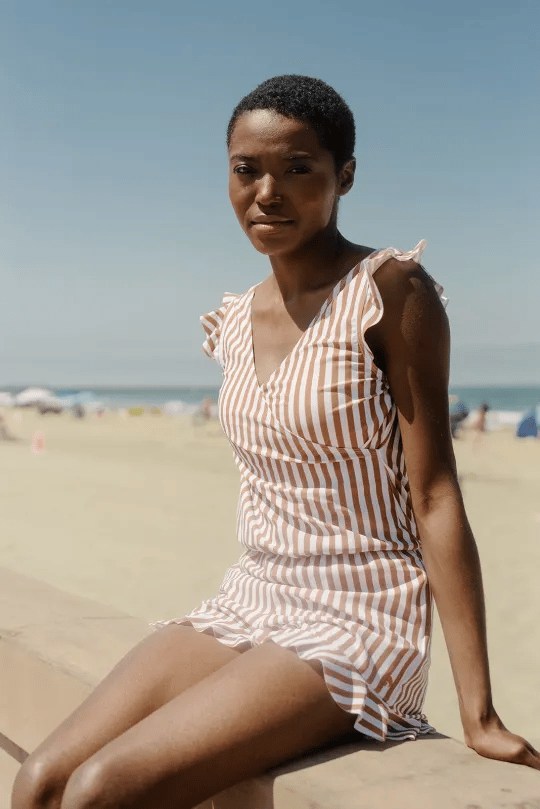 Agnieszka – Badeanzug mit Rüschen und Bruststütze