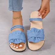 Ada | Damen Solide Farbe Sanfte Sandas