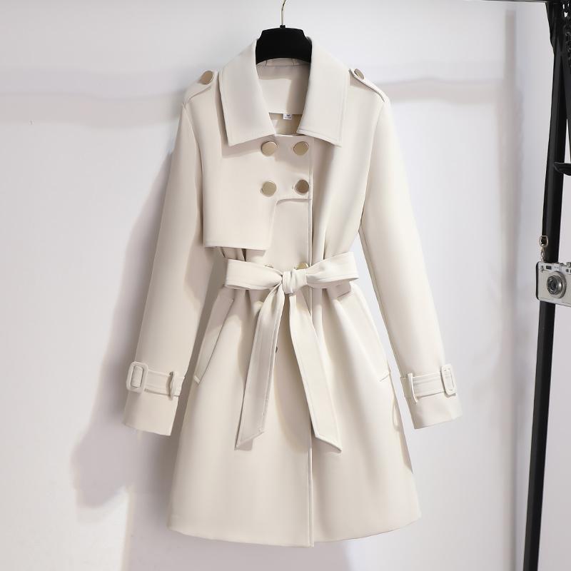 Damen Elegante Trenchcoat | Weiß