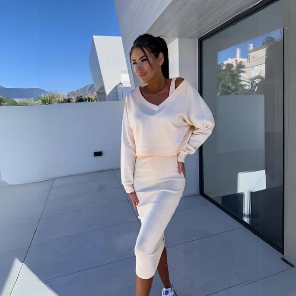 Bequemer Pullover und Kleid im Set - Aurelia