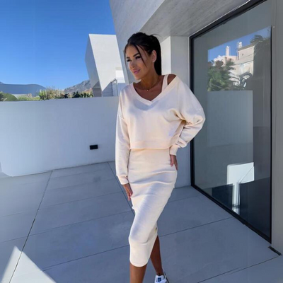 Bequemer Pullover und Kleid im Set - Aurelia