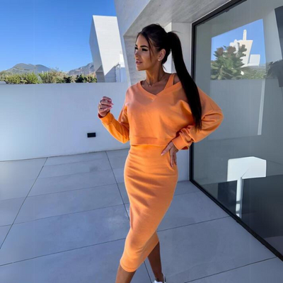 Bequemer Pullover und Kleid im Set - Aurelia