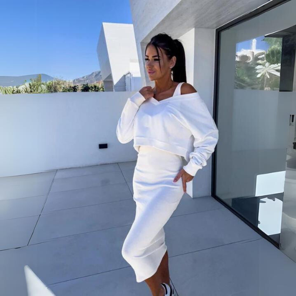 Bequemer Pullover und Kleid im Set - Aurelia