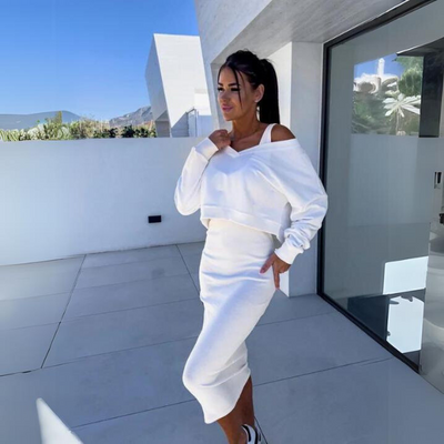 Bequemer Pullover und Kleid im Set - Aurelia