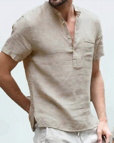 Bequemes Leinenhemd für Männer  - Gustavo