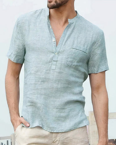 Bequemes Leinenhemd für Männer  - Gustavo