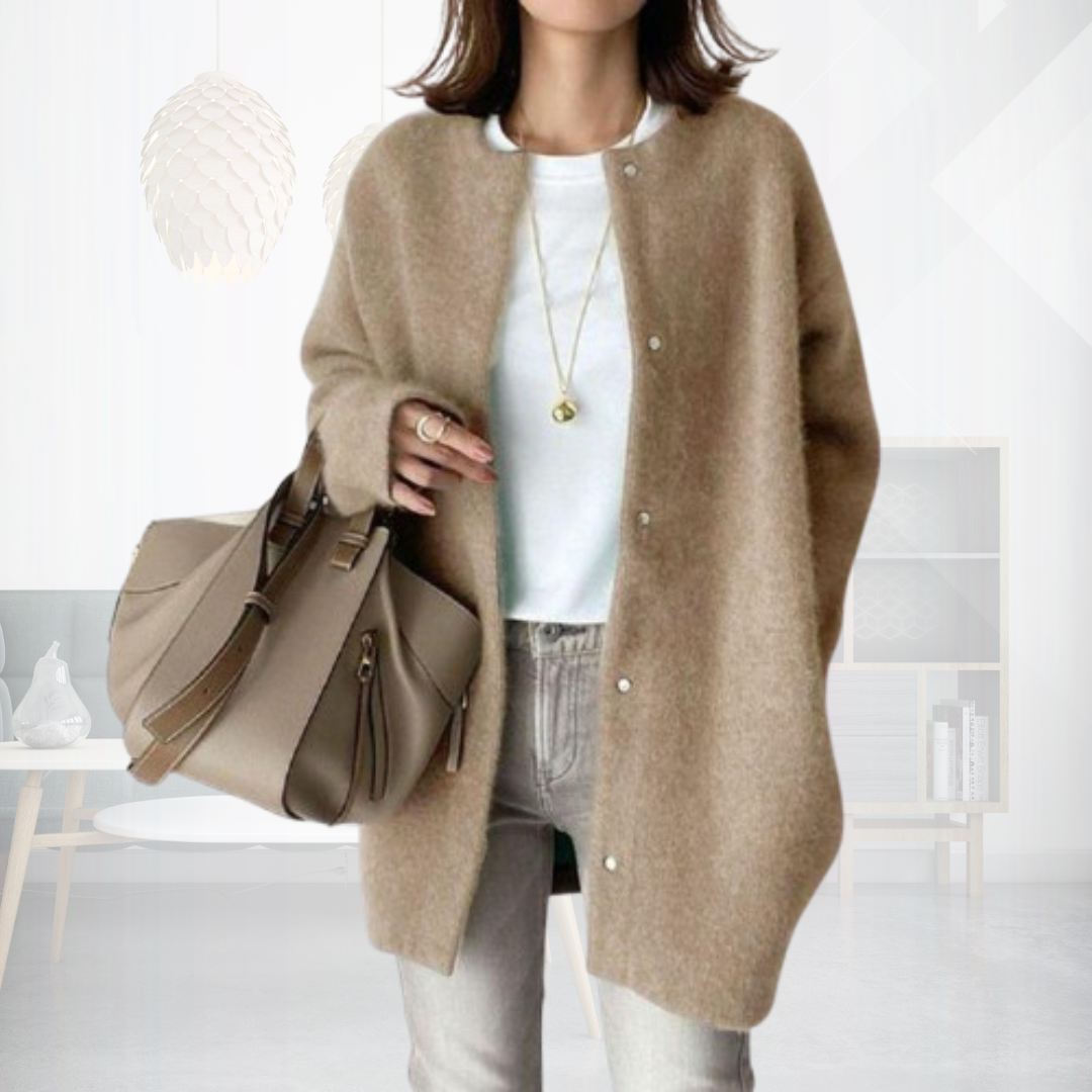 Ellen | Minimalistische Strickjacke mit luxuriösem Finish