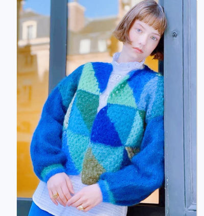 Heidi-Mode | Bunt Gestrickter Pullover