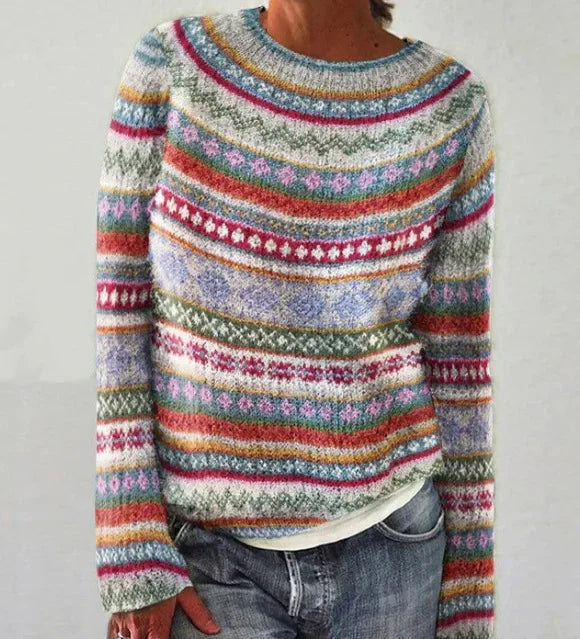 Izzel™ - Gemütlicher Fair Isle Pullover