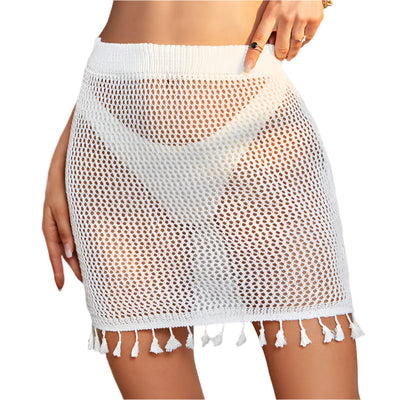 Via - Gehäkelter Quast Brasilianische Strand Überwurf Mini-Rock