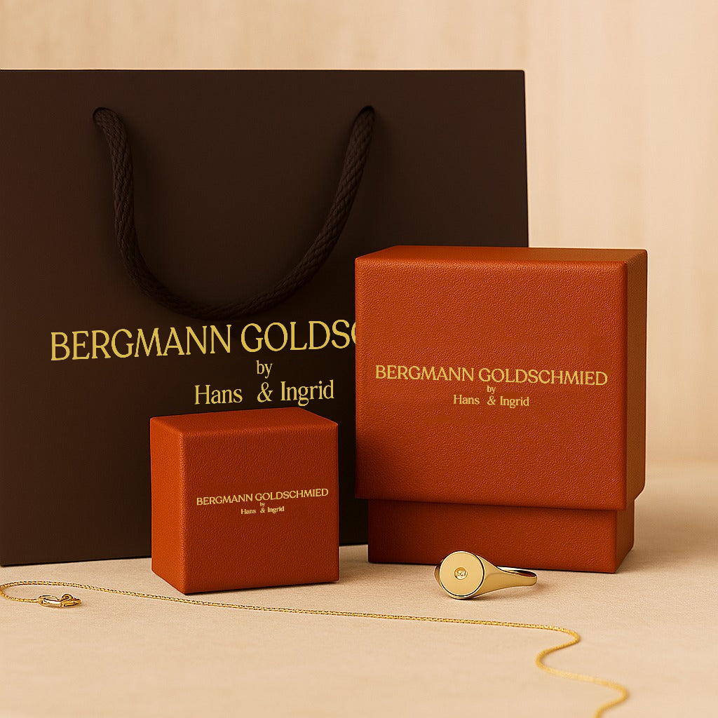 Lisandra® | Moissanit Stein Halskette | Gold