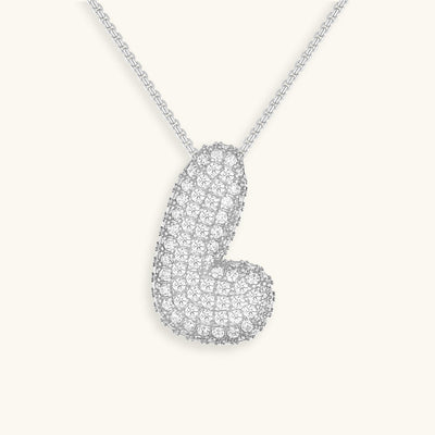LunaBubble Initial-Halskette mit Diamantoptik – Persönliches Geschenk zum Muttertag