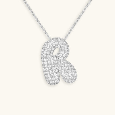 LunaBubble Initial-Halskette mit Diamantoptik – Persönliches Geschenk zum Muttertag
