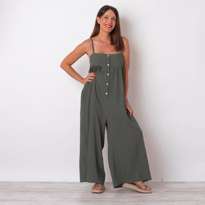 Jumpsuit mit Knopfleiste | Luftiger Komfort | Femininer Stil