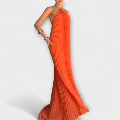 Poppy - Schickes Kleid mit Plissee-Ausschnitt