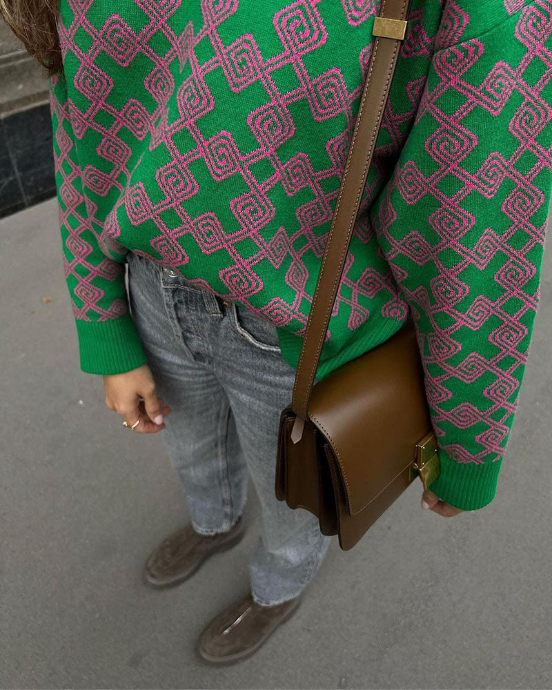 Geometrisches Muster für modernen Stil | Zeitlose Silhouette | Bequemer Tragekomfort