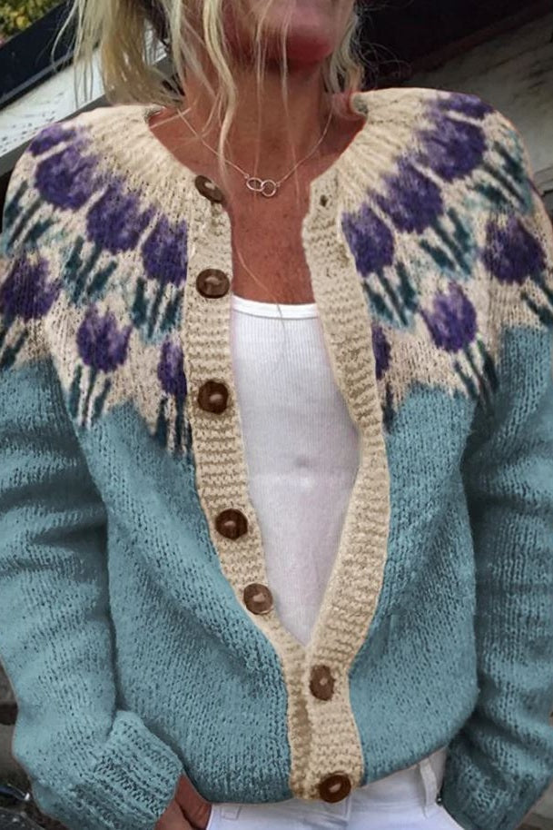 Keysha - Floral Cardigan