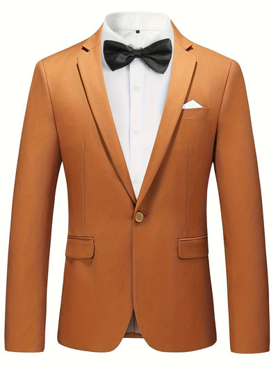 Charlie - Klassischer einfarbiger Herren-Blazer