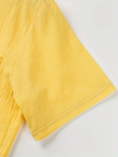 Markos – Lässig Kurzarm Hemd Mit Knopf