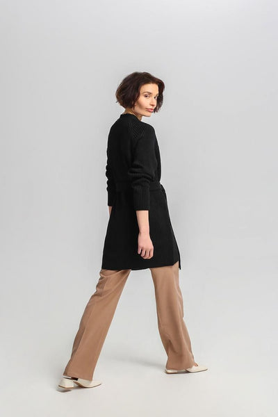 Strickmantel mit Gürtel | Minimalistisches Design | Vielseitiger Chic