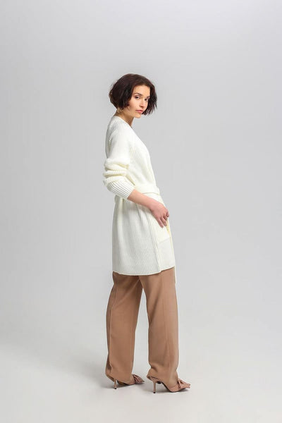 Strickmantel mit Gürtel | Minimalistisches Design | Vielseitiger Chic