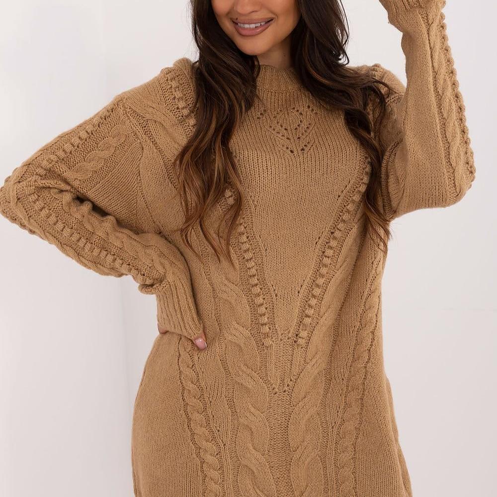 Kabelstrick-Pulloverkleid | Komfortable Eleganz | Vielseitiges Design