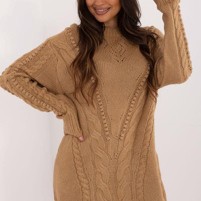 Kabelstrick-Pulloverkleid | Komfortable Eleganz | Vielseitiges Design