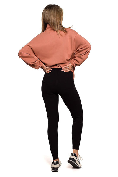 Rippstrick-Leggings mit hoher Taille | Minimalistische Eleganz | Perfekte Passform