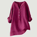 Evelyn - Bluse mit Knopfverschluss in Rosa