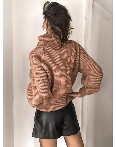 Strickpullover mit Stehkragen | Lässiger Komfort | Vielseitiger Stil