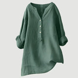 Evelyn - Bluse mit Knopfverschluss in Hellgrün