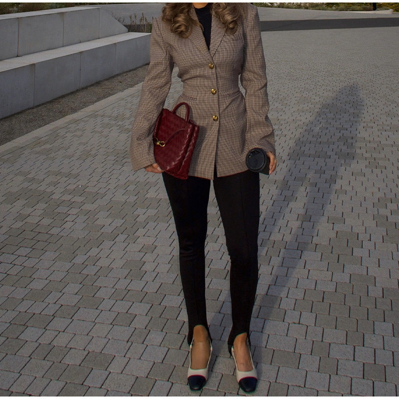 Athena - Taillierte Karojacke, Schneiderstil