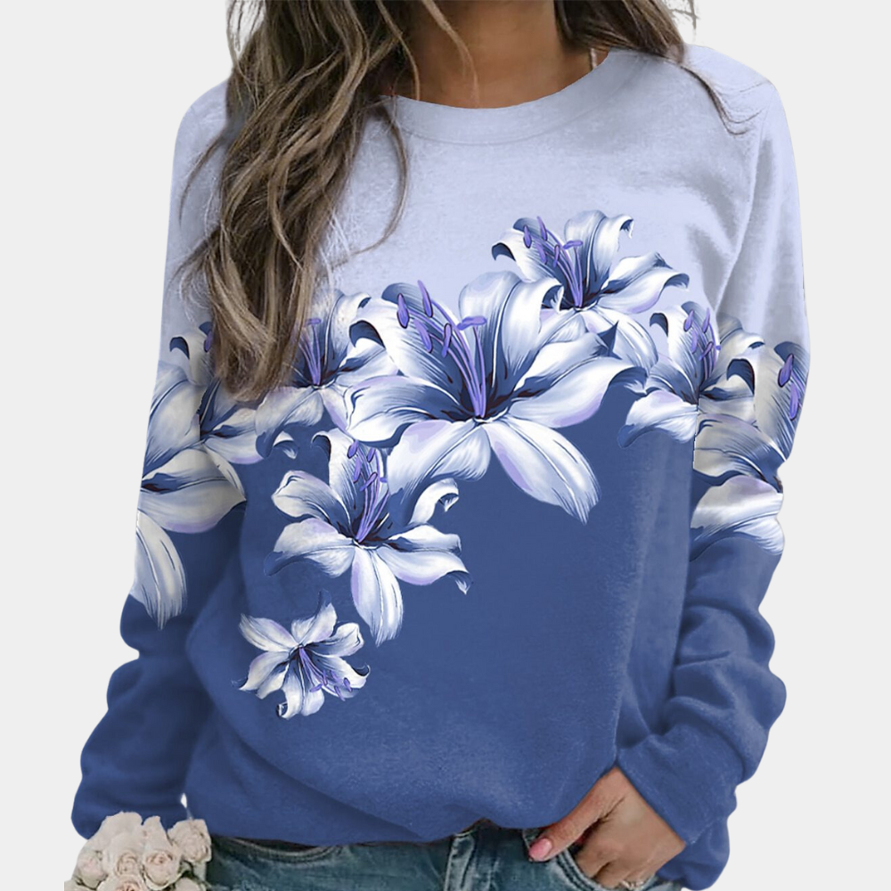 Floraler Pullover | Elegantes florales Design | Bequeme Passform