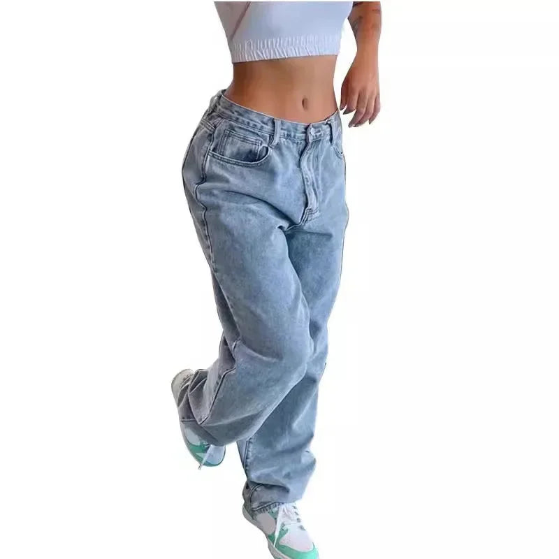 Damen Baggy Jeans mit bequemer Passform und stylischem Schnitt