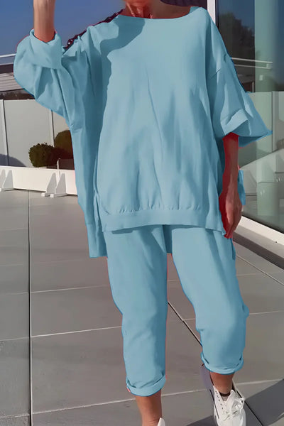 Damen Loungewear-Set mit Oversized Top und Jogginghose