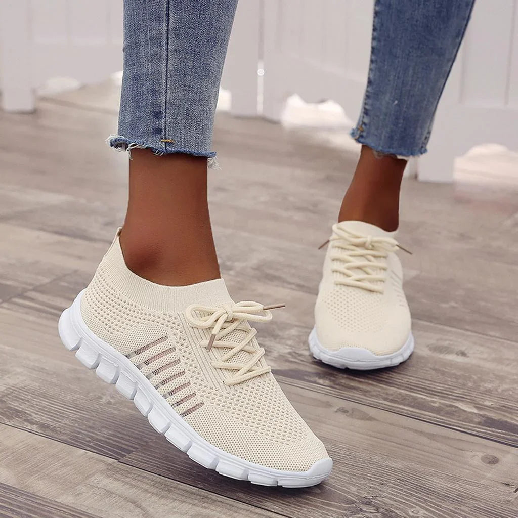 Damen Orthopädische Sneakers mit Atmungsaktivem Netz