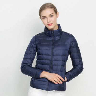 Damen Steppjacke mit leichter Fütterung und Stehkragen