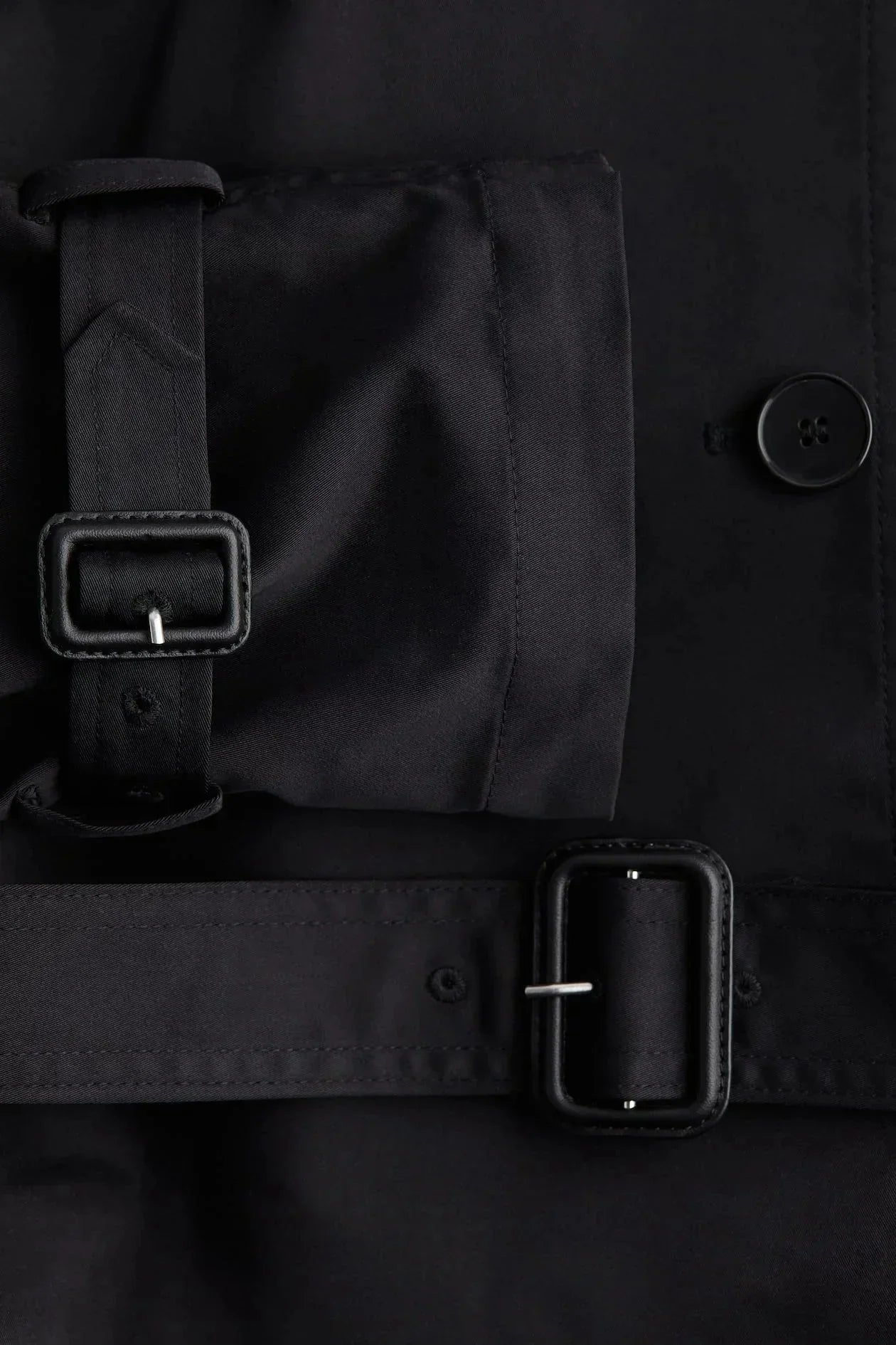 Damen Trenchcoat mit hohem Kragen und Taillengürtel