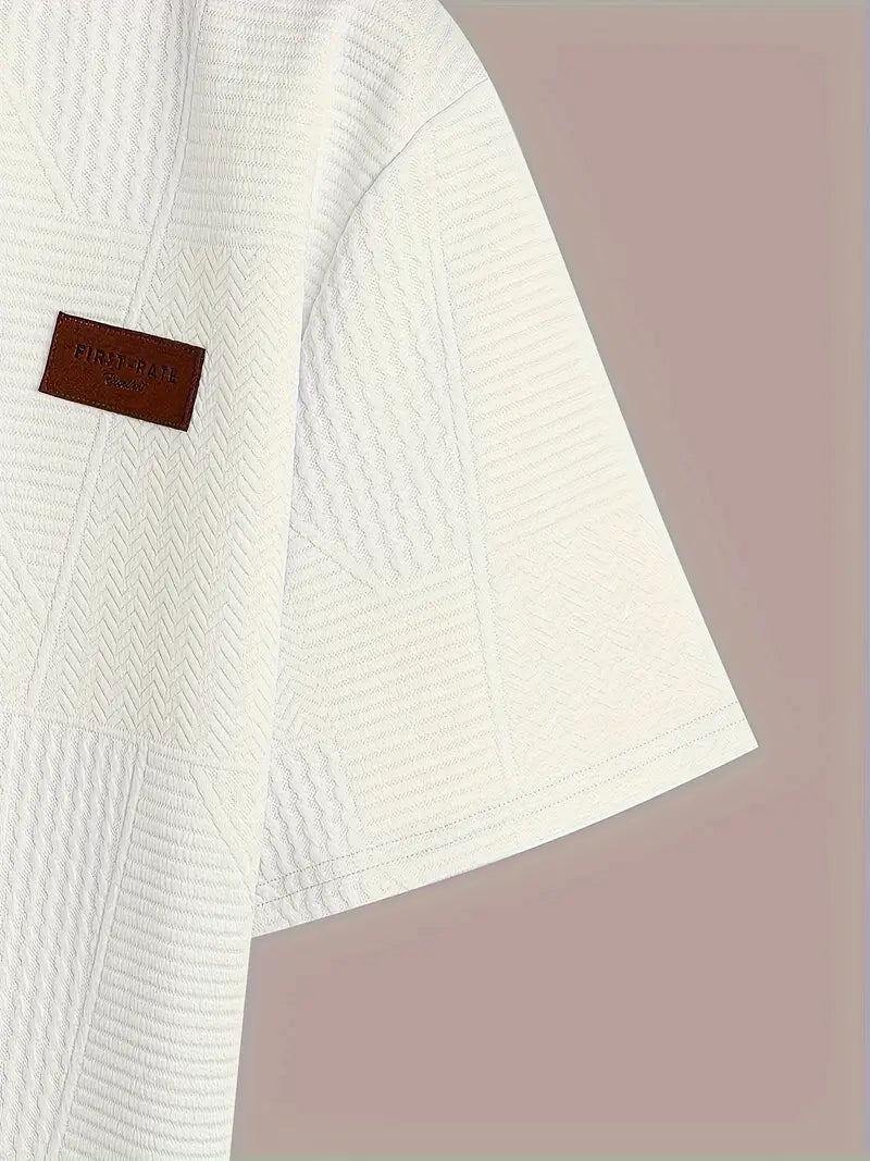 George - Jacquard-T-Shirt für Herren