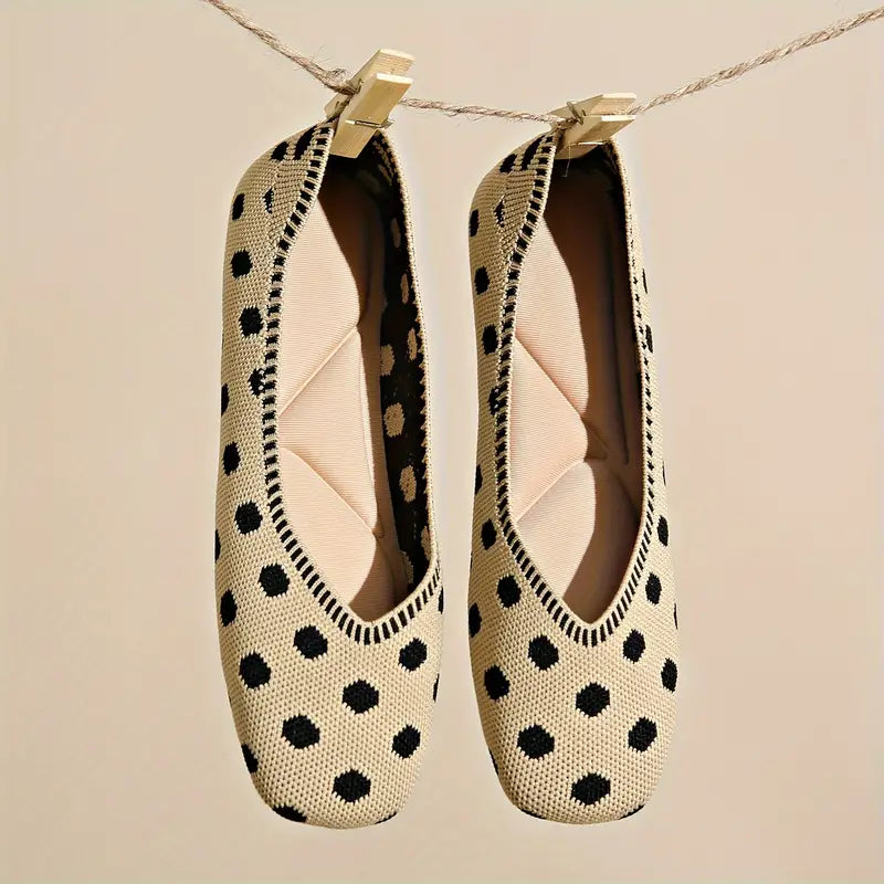 Tessa - Leichte Ballett-Flats Mit Tupfenmuster