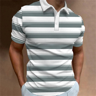 Cole - Gestreiftes Kurzarm-Poloshirt