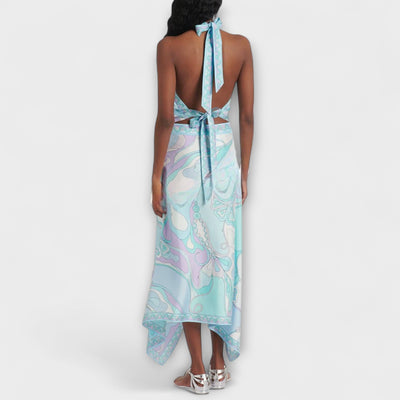 Everly - Set aus Neckholder-Top und asymmetrischem Midi-Rock