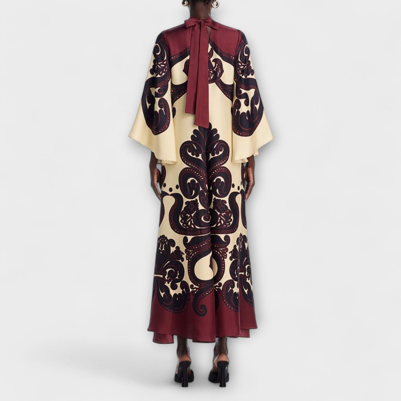 Lucy - Atemhaftes Grenadilla-Print Maxikleid für mühelose Eleganz